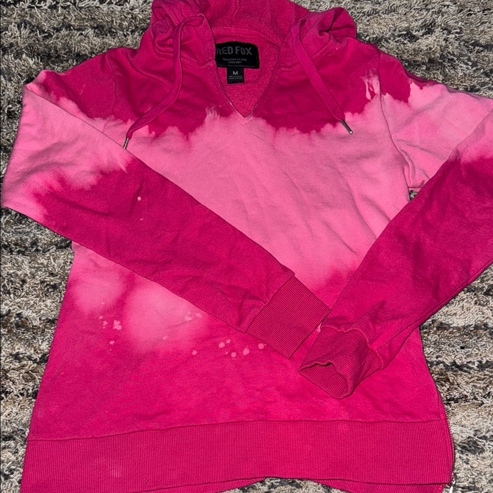 Tye dye pink hoodie